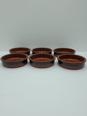 Cermer Terracotta Dip Bowls Reddish Brown Ceramic Tapas Bowls Ramekins